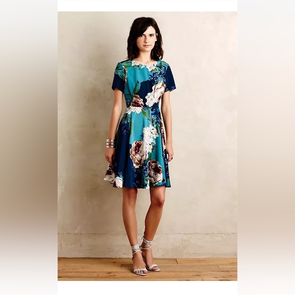 Anthropologie ✨ Corey Lynn Calter✨ Paeonia Floral Dress ✨ Size 6